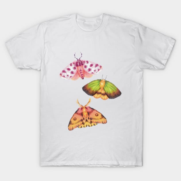 Cottagecore Moths T-Shirt by lizillu